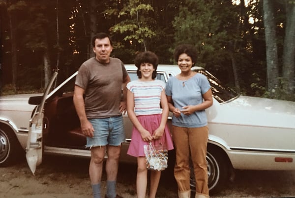 Bobby Chamberland, Anissa Zotos and Harriett Chamberland, during a visit when Zotos was a teenager.