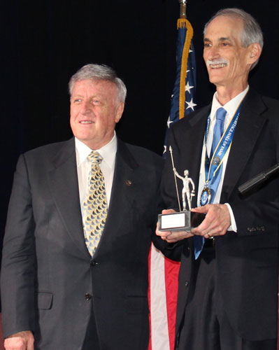 Dr. Stephen Salloway during his induction into the RI Heritage Hall of Fame, May 8, 2019.